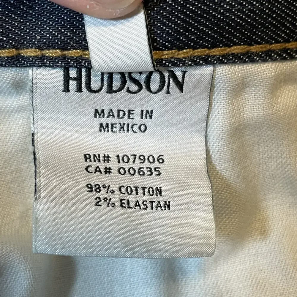 Hudson Jeans Pants Mens 32 Byron Straight Dark Wash Stretch Denim Five Pocket